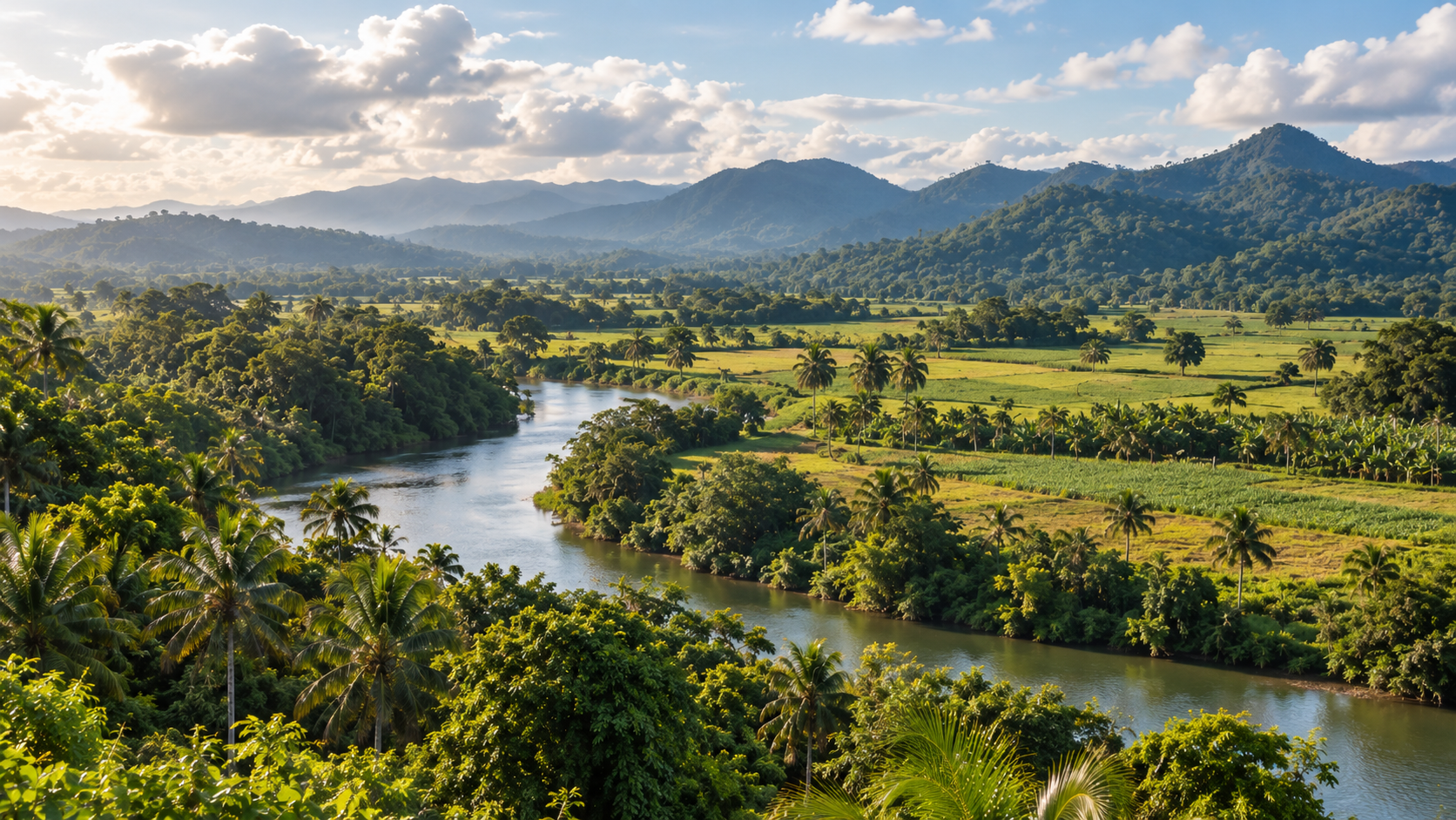 Tropical farmland in Belize
